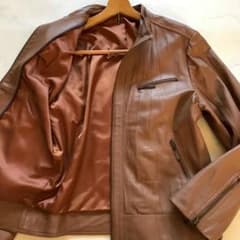 XL✨ディアスキン 鹿革 革のカシミヤ レザージャケット キャメル 定価15万 XL✨ディアスキン 鹿革 革のカシミヤ レザージャケット キャメル 定価