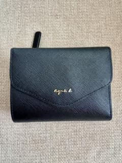agnes b. レザー 三つ折りウォレットのサムネイル