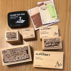 アルフベットスタンプ ナンバースタンプ セットのサムネイル