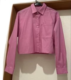 GU ピンク シャツ　Sサイズのサムネイル
