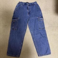 や*認様 XLARGE カーゴパンツ デニムブルー サイズ30のサムネイル