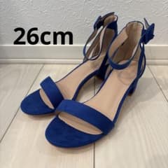 Brand new women's ankle strap sandals, deep blue, size 26cm.