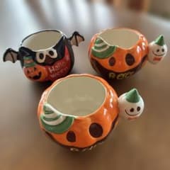 ハロウィン&クリスマス　 デザートカップ　陶器　7点セットのサムネイル