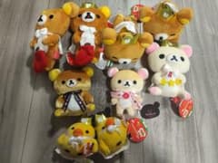 리락쿠마 봉제인형 정리 판매 9체