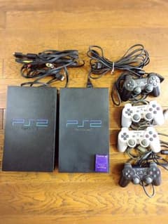 Winds様専用 PS2 本体2台(1台箱付き)コントローラ3+1のサムネイル