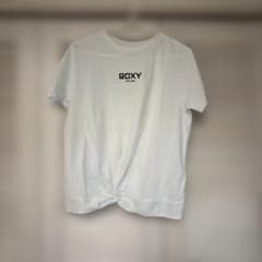 ROXY ホワイト 半袖Tシャツ ノットデザインのサムネイル