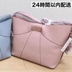 しまむら　maki メルミー　グレースBIGリボントートバッグ ピンクのサムネイル