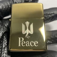 死*屋様 Peace ピース 金 ゴールド オイルライターのサムネイル