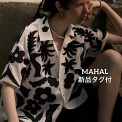 マハル MAHAL カットワークシャツ オープンカラーシャツ アロハ - メルカリ