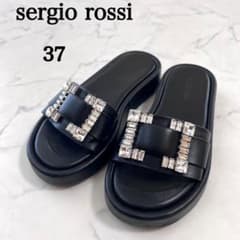 美品】sergio rossi sr Jellyサンダル ビジュー 黒 37 - メルカリ