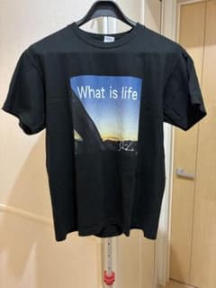 What is life フォトTシャツ 黒 M ストリート 31z オリジナル