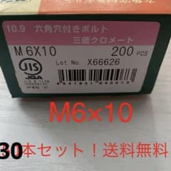 六角穴付きボルト三価クロメートM6×10 30本セットのサムネイル