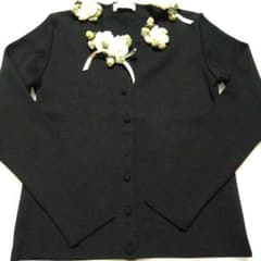 梔子モチーフ付きカーディガン カネコイサオ - メルカリ