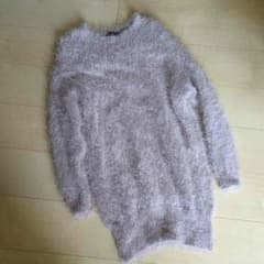 着画〈有〉 シャギーニットワンピ 美品のサムネイル