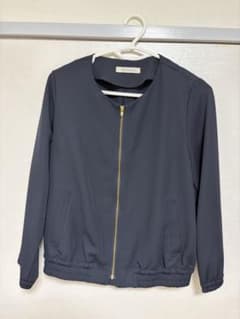Perle Pecheジップアップブルゾン　ネイビーのサムネイル