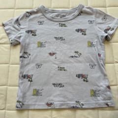 風景柄 グレー Tシャツのサムネイル