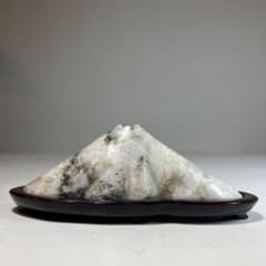 山形 水石 木製台座付き - メルカリ