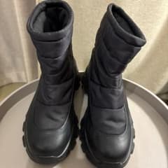 W closet 中綿入り パデッドブーツ ブラックのサムネイル