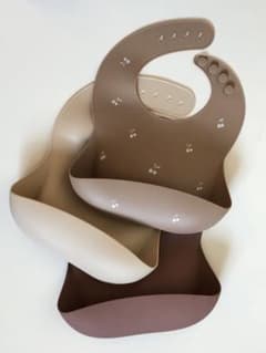 k.my様専用　【3枚セット】くすみカラー　お食事エプロン　シリコンスタイのサムネイル