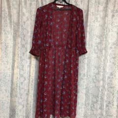 今だけ値下げ！七部袖シフォンワンピース❤️シフォンカーディガン❤️花柄❤️のサムネイル