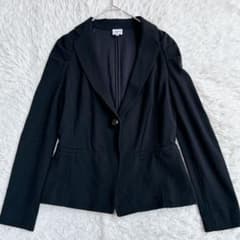 美品 ARMANI COLLEZIONI テーラードジャケット 黒 42 1Bのサムネイル