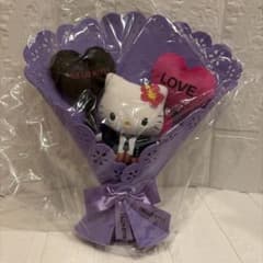 サンリオ　ハローキティブーケぬいぐるみ　パープル