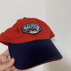 NAUTICA ベースボールキャップ レッド ネイビーのサムネイル