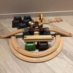 ブリオBRIOいろいろセット　落下橋33391 フォークリフト33573