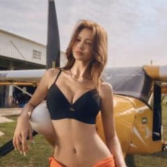 【試着のみ】AIR SPACE ブラックビキニ　XSサイズのサムネイル