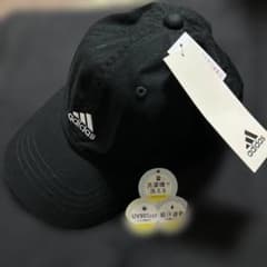値下げ！adidas 洗濯機で洗えるUVキャップ　新品 吸汗速乾　フリーサイズ