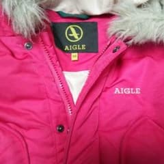 ☆AIGLE 110 ♪ピンク♪ダウンジャケット☆送料込のサムネイル