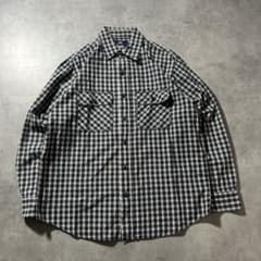 ヴィンテージ マルチポケット チェック レトロ コットン ネルシャツ