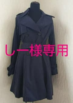 【しー様専用】トレンチコート  BLACK BY MOUSSYのサムネイル