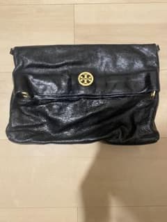 【トリーバーチ】レザー フラップ式 クラッチバッグ 黒のサムネイル