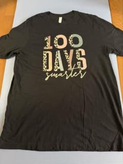 BELLA+CANVAS 100 DAYS Tシャツ [xl] 黒 ヒョウ柄のサムネイル