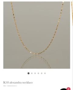 ルボンボン K18 アレクサンドラネックレス 試着のみ - メルカリ
