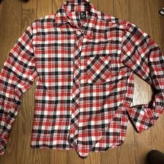 シ*2様 RUSS K ネルシャツ チェック柄 レッド Lサイズのサムネイル