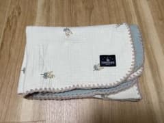 Puppapupo ミモザ柄刺繍 ブランケットのサムネイル