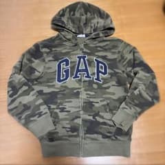 GAP フルジップパーカー 迷彩 00s y2k 短丈のサムネイル