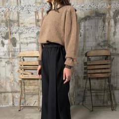 HYKE ハイク 41800円 ALPACA アルパカセーター パワーショルダー HYKE ハイク 41800円 ALPACA アルパカセーター パワーショルダー