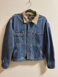 激レア/三ツ星】90s RRL デニムジャケット 襟コーデュロイ 初期 S