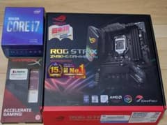 自作パーツ一式 Z490/MicroATX+i7 10700/OCメモリ32GBのサムネイル