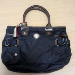 【美品】Orobianco トートバッグ ネイビー ブラウンのサムネイル