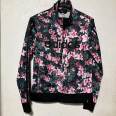 アディダス 花柄 総柄 フラワープリント トラックジャケット 美品 派手