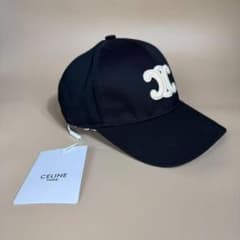 CELINE ブラック ベースボールキャップ - メルカリ