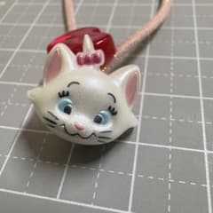 猫 キャット ネコ ハート チャーム ヘアゴム