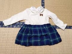 mikihouse ミキハウス 長袖ワンピース 80のサムネイル