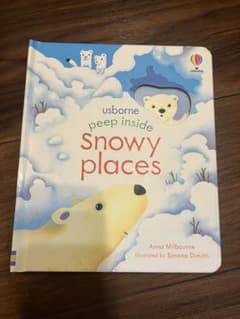 Usborne Peep Inside snowy places英語絵本 - メルカリ
