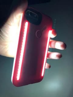 携帯 カバー LEDライトiPhone用ケース インスタ映えPのサムネイル