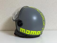 MOMO FGTR Classic Fluo ジェットヘル グレー/イエロー L - メルカリ